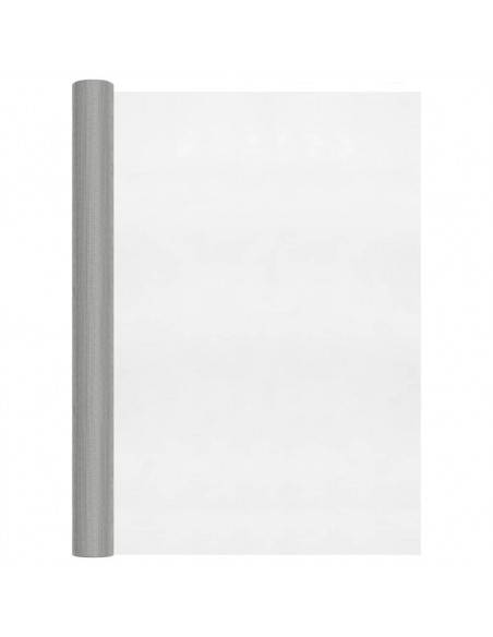 Recinzione in Rete in Acciaio Inossidabile 80x2000 cm Argento