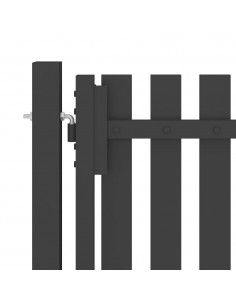 Cancello per Recinzione da Giardino in Acciaio 400x150 cm Antracite 2