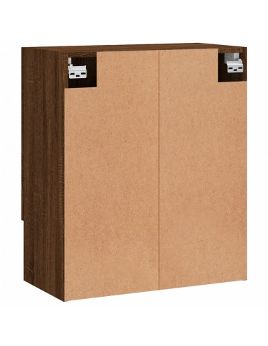 Armadietto a Muro Rovere Marrone 60x31x70 cm Legno Multistrato