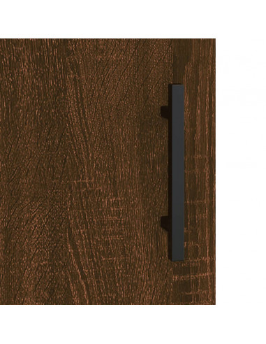 Armadietto a Muro Rovere Marrone 60x31x70 cm Legno Multistrato