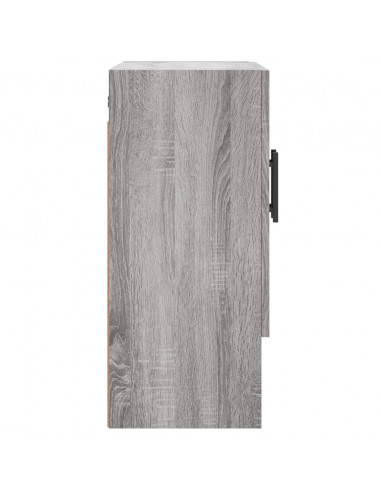 Armadietto a Muro Grigio Sonoma 60x31x70cm in Legno Multistrato