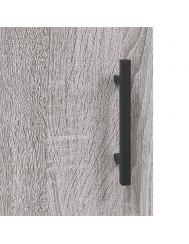 Armadietto a Muro Grigio Sonoma 60x31x70cm in Legno Multistrato