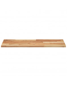 Piano da Bagno Finitura a Olio 80x40x2 cm in Legno di Acacia 2