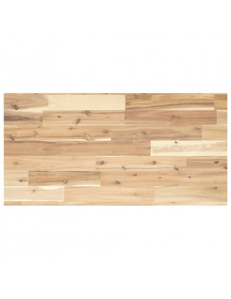 Piano per Tavolo 80x40x2 cm Rettangolare Legno Massello Acacia