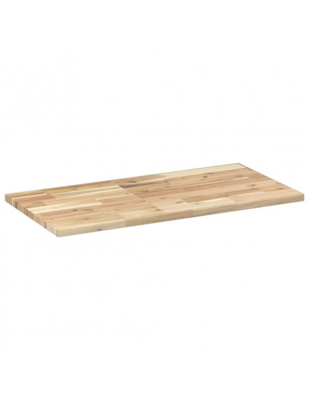 Piano per Tavolo 80x40x2 cm Rettangolare Legno Massello Acacia