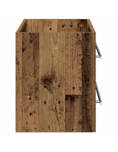 Mobile Lavabo Bagno Legno Antico 100x38,5x48 cm in Truciolato