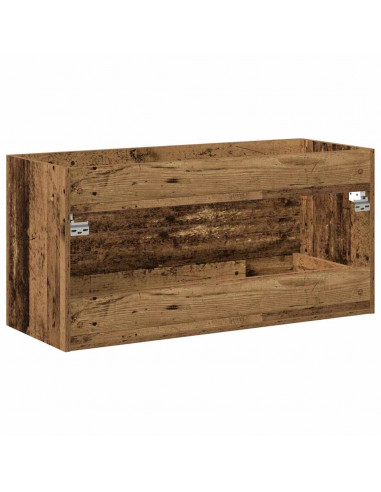 Mobile Lavabo Bagno Legno Antico 100x38,5x48 cm in Truciolato