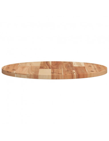Piano Tavolo Rotondo Ø50x2 cm in Legno Massello di Acacia