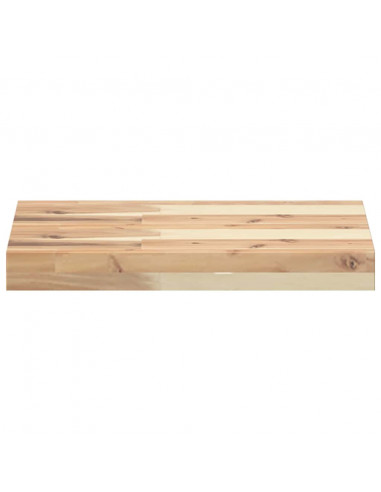 Ripiano a Parete 40x30x4 cm Legno Massello Acacia Non Trattato