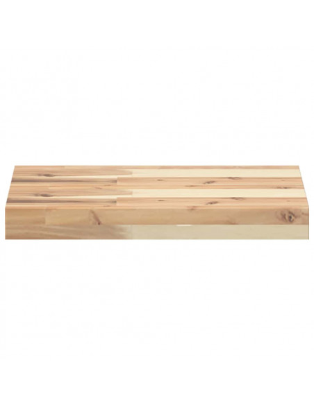 Ripiano a Parete 40x30x4 cm Legno Massello Acacia Non Trattato