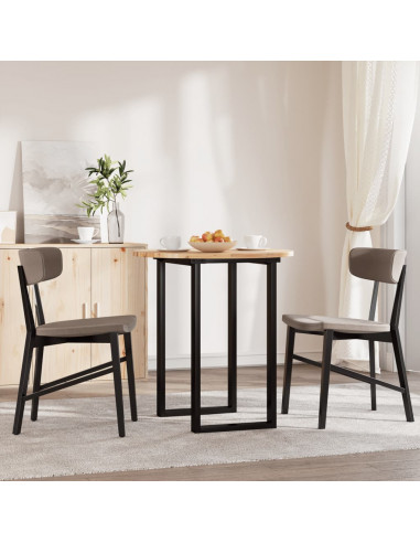 Piano Tavolo Rotondo Ø70x2 cm in Legno Massello di Acacia