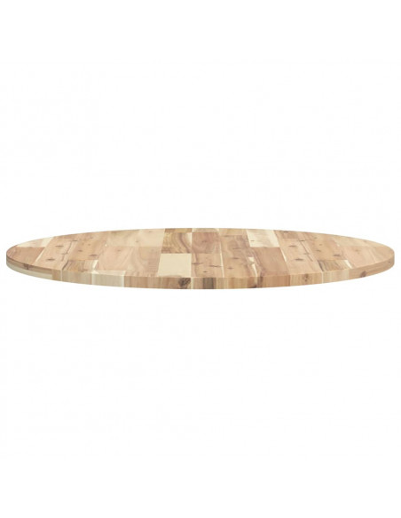 Piano Tavolo Rotondo Ø70x2 cm in Legno Massello di Acacia