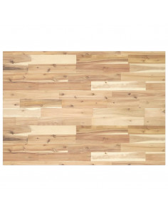 Piano Scrivania Non Trattato 80x70x2cm Legno Massello di Acacia