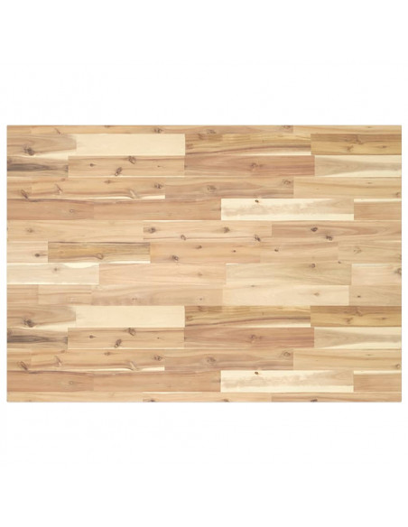 Piano Scrivania Non Trattato 80x70x2cm Legno Massello di Acacia
