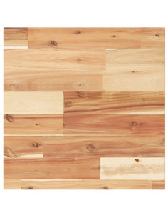 Piano Tavolo Quadrato 40x40x2 cm in Legno Massello di Acacia