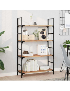 Piano Tavolo Rettangolare 80x30x2cm in Legno Massello di Acacia 2