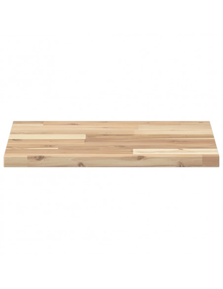 Piano Tavolo Quadrato 40x40x2 cm in Legno Massello di Acacia