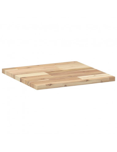 Piano Tavolo Quadrato 40x40x2 cm in Legno Massello di Acacia