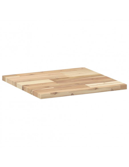 Piano Tavolo Quadrato 40x40x2 cm in Legno Massello di Acacia