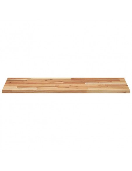 Piano Tavolo Rettangolare 80x40x2cm in Legno Massello di Acacia