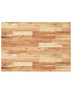 Piano Tavolo Rettangolare 80x70x4 cm Legno Massello di Acacia