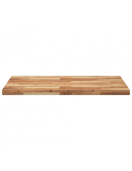 Piano Tavolo Rettangolare 80x70x4 cm Legno Massello di Acacia