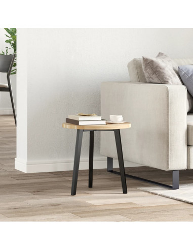 Piano Tavolo Rotondo Ø40x2 cm in Legno Massello di Acacia