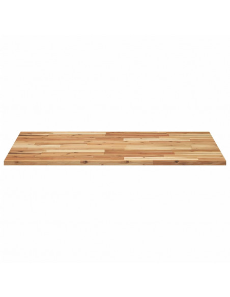 Piano Tavolo Rettangolare 80x70x2cm in Legno Massello di Acacia