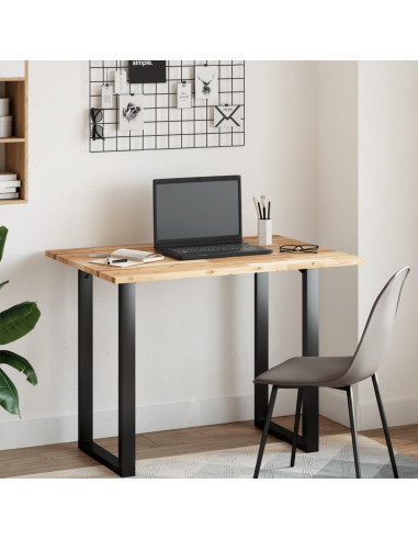 Piano Tavolo Rettangolare 80x70x2cm in Legno Massello di Acacia