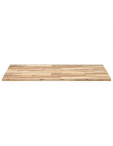 Piano Tavolo Rettangolare 80x70x2cm in Legno Massello di Acacia