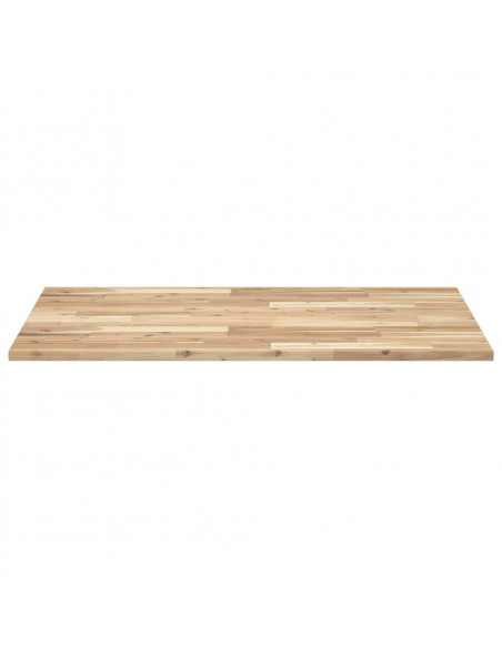 Piano Tavolo Rettangolare 80x70x2cm in Legno Massello di Acacia