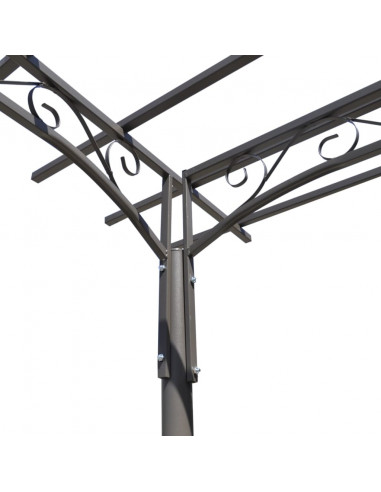 Arco pergola da giardino per rose in acciaio decorazione giardino