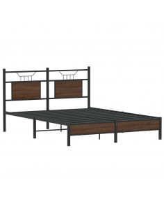 Giroletto senza Materasso Rovere Marrone 150x200 cm Truciolato 2