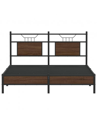 Giroletto senza Materasso Rovere Marrone 140x190 cm Truciolato