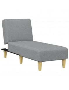 Set di Divani 2 pz Grigio Chiaro in Tessuto