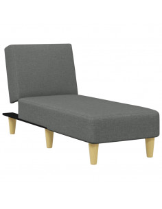 Set di Divani 2 pz Grigio Scuro in Tessuto