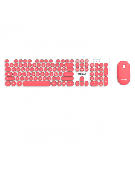 TASTIERA FULL SZ CON MOUSE PINK