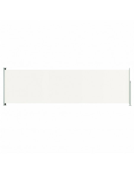 Tenda da Sole Laterale Retrattile per Patio 180x600 cm Crema