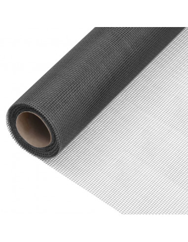 Zanzariera in Fibra di Vetro 112x2000 cm Nera
