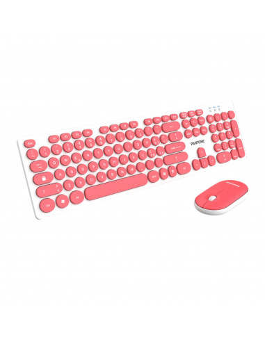 TASTIERA FULL SZ CON MOUSE PINK