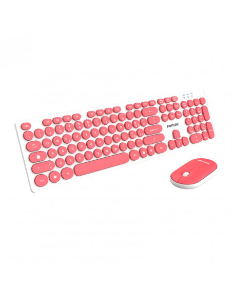TASTIERA FULL SZ CON MOUSE PINK