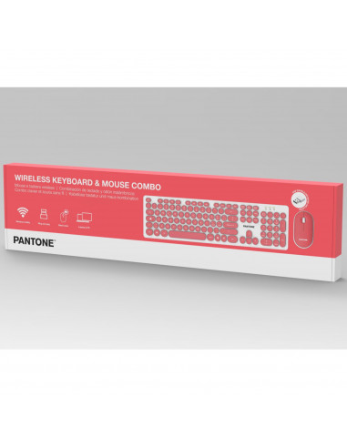 TASTIERA FULL SZ CON MOUSE PINK