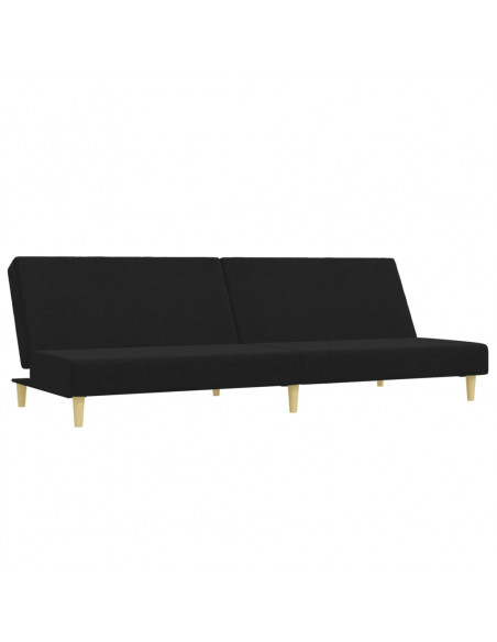 Set di Divani 2 pz Nero in Tessuto