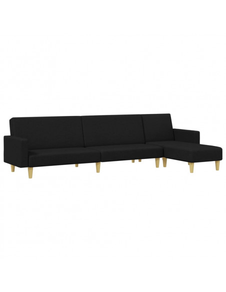 Set di Divani 2 pz Nero in Tessuto