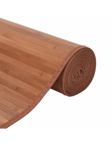 Tappeto Rettangolare Marrone 60x400 cm in Bambù
