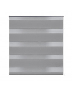 Tenda a rullo oscurante zebra 90x150 grigia 2