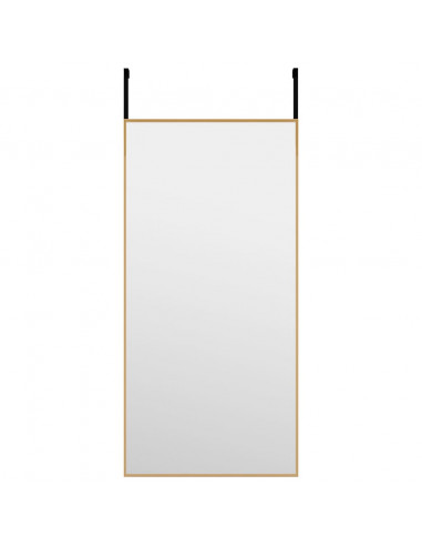 Specchio da Porta Oro 30x60 cm Vetro e Alluminio
