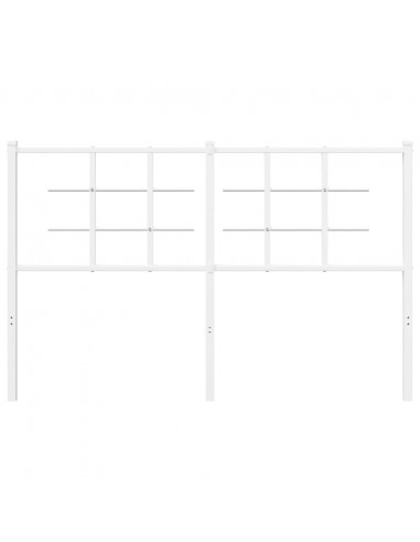 Testiera in Metallo Bianco 135 cm