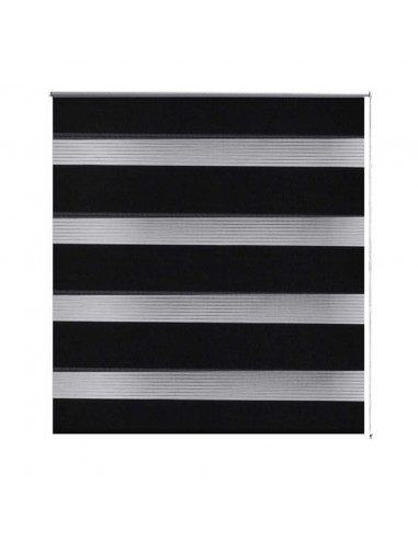 Tenda a rullo oscurante zebra 120x175 cm nera