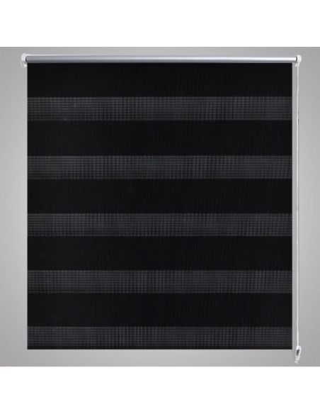 Tenda a rullo oscurante zebra 120x175 cm nera
